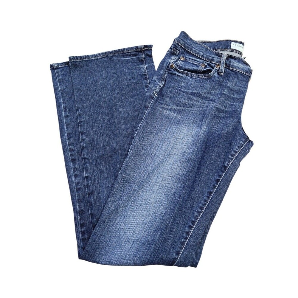 Abercrombie & Fitch Faded Blue K155 Y2K Bootcut Jeans. Sz. 6L